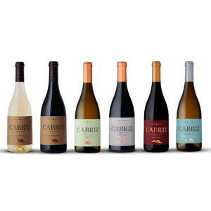 Pack Noites misteriosas: Seis garrafas de vinho Cabriz de vários tipos.